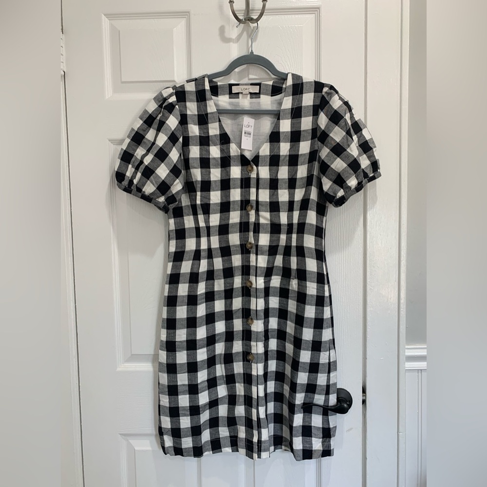 Loft. Button down dress size 6
